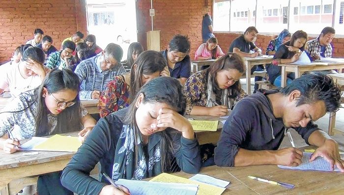 Over hundreds appear entrance exam for B Ed at TC College, Kangpokpi