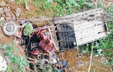 Four killed as truck plunges into gorge
