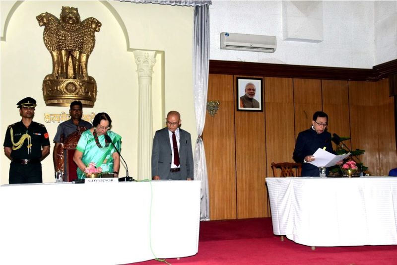 Manipur's 1st Lokayukta Chairperson sworn in retired justice T Nandakumar Singh as Chairperson