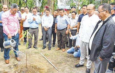CM leads plantation drive inside Kangla