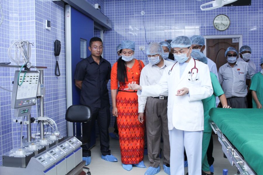 Myanmar Delegates visit SKY Hospital