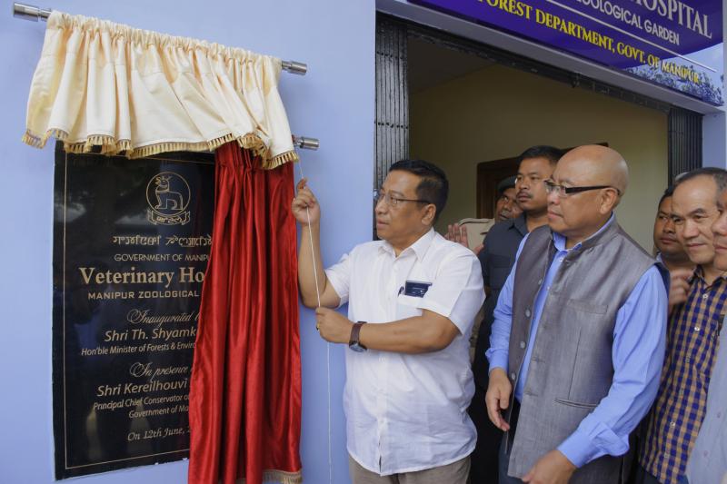Forest Minister Th Shyamkumar inaugurates veterinary hospital and Slow Loris enclosure at Manipur Zoological Garden