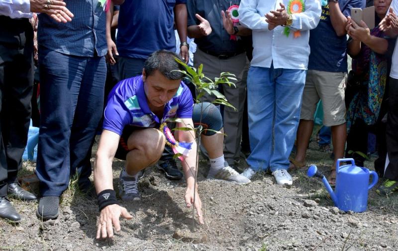 Over 50,000 saplings planted on World Environment Day : with Education Minister Thokchom Radheshyam
