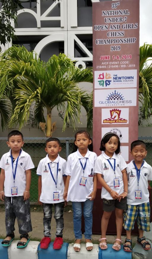 Under-7 chess players of Manipur score magnificent points in National Championship