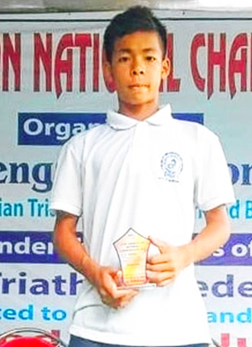  Sarungbam Athouba : Gold Medal at Open Aquathlon National Championship 2019 