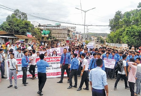 Death of Babysana : AMSU leads protest, sit ins held at different parts
