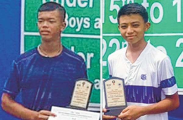 OIL-AITA Super Series Tennis : Bhicky Sagolshem clinches both U-14 singles and doubles title