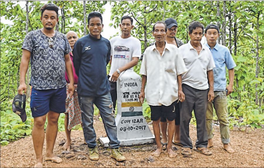 BP 82 found erected 300 m inside Manipur