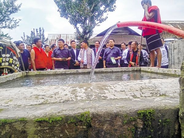 First ever pipe water reaches Saranamai village