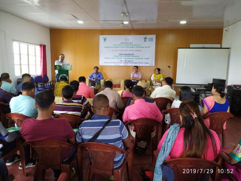 Three days training program for peasants started at Thoubal