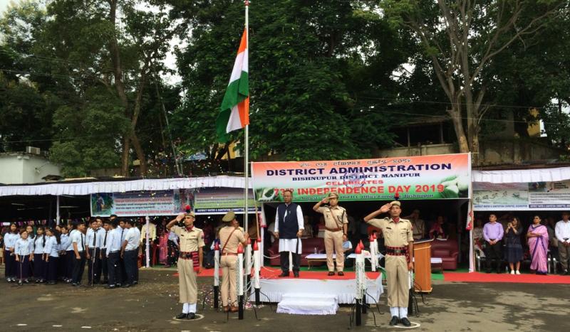 Independence Day  celebrated at Bishnupur