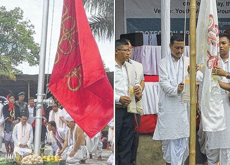 CIRCA, PPCM observe Manipur I-Day : Manipuri National flag was first hoisted on Aug 15: Titular king