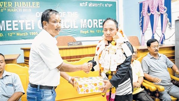 Karate players, coach feted at Moreh
