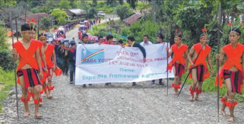 Tangkhul youth rallies with expedite solution call on Naga I-day
