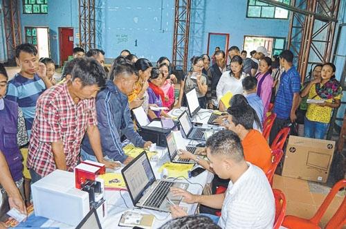 Registration camp for PMJAY/CMHT card gets underway at Senapati