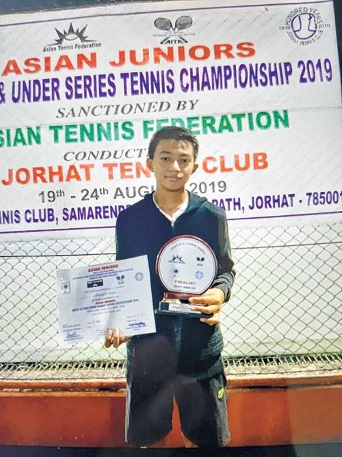 Ashwajit Senjam finishes U-14 singles runner up at Asian Jr Tennis C'ship