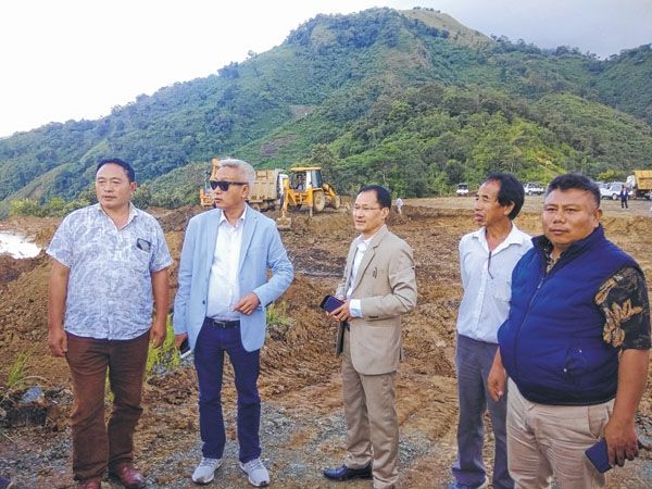 MLA inspects ongoing ground construction for Shirui Lily opening venue