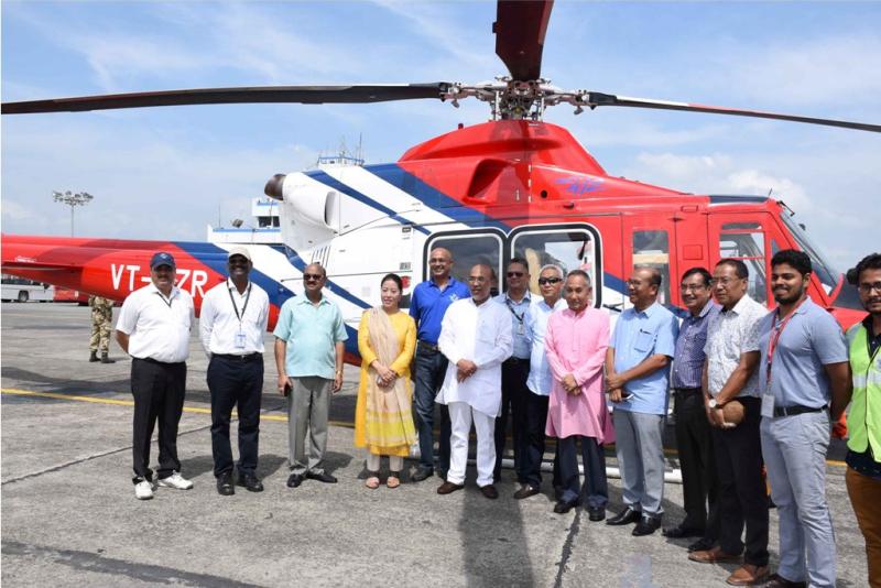 CM re-launches Manipur Heli Service