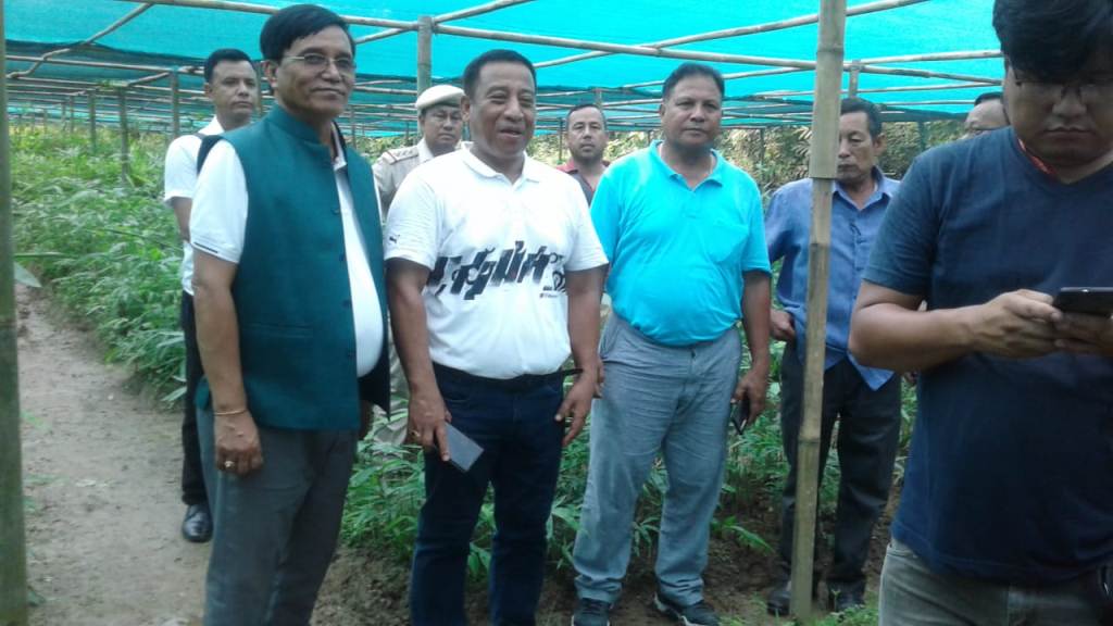  Minister Th Shyamkumar Inspects Bamboo Nursery Centre Established Under NBM In Jiribam