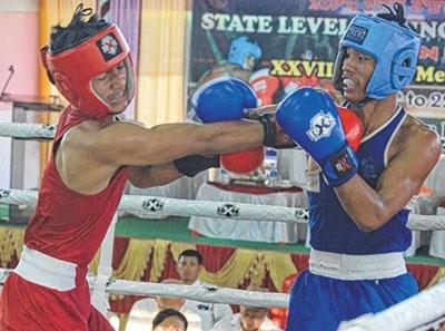 State Level Boxing Championship begins: RS Thotyola, Ch Khaleng of Ukhrul enter final