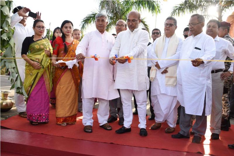 CM inaugurates various infrastructure projects at Kakching