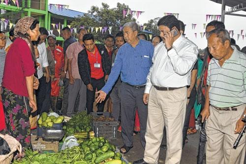 Dedicated market shed for visitors opened at Kakching Super Market