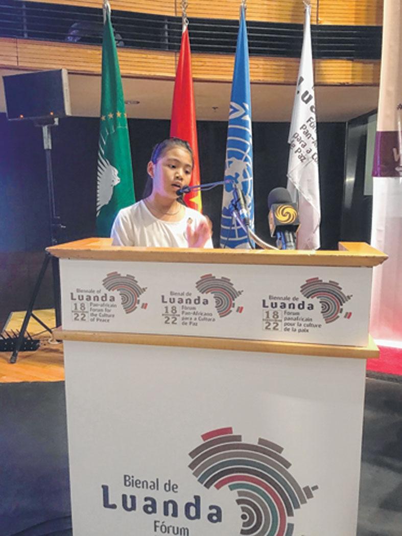 Licypriya draws attention of world leaders on her maiden climate change movement in Angola