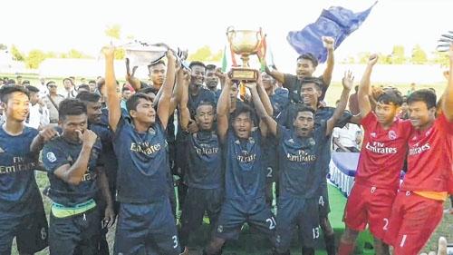Moirang College crowned champions of MU Inter College Men's Football tourney