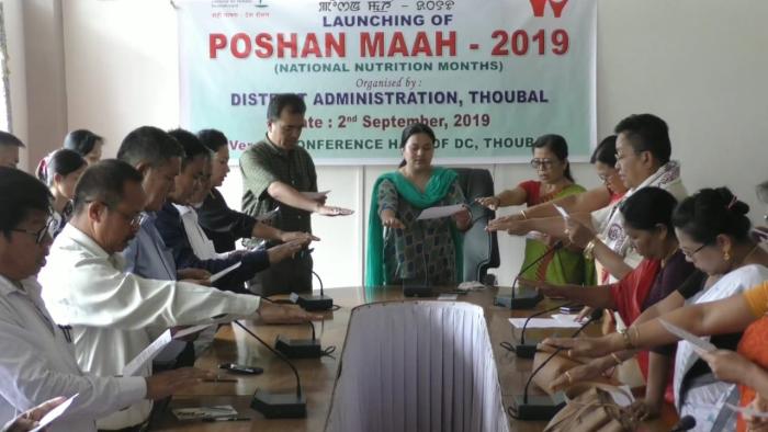 Poshan Maah launched at Thoubal