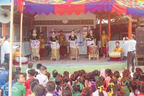 Rhythms of Manipur encourages students with music