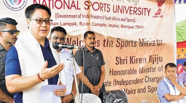 Rijiju delivers much needed boost to NSU, sports culture of Manipur