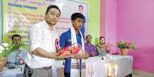 Student felicitated on bagging National medals