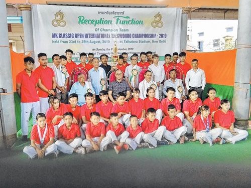 Reception ceremony for State taekwondo team held