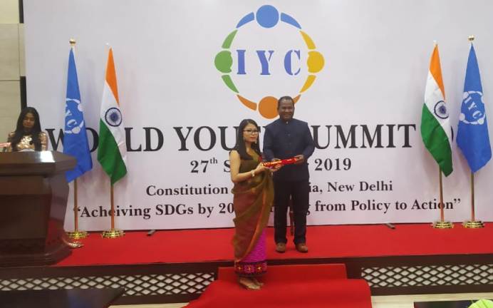 Monika Ingudum conferred with prestigious 'National Youth Icon Award 2019'