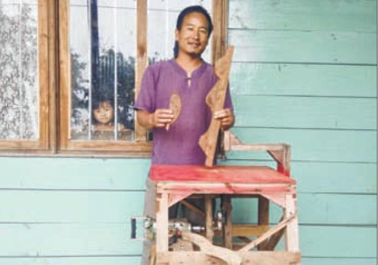 Ukhrul youth designs portable 'wood carving' machine