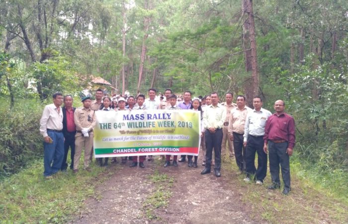 Rally held in connection with '64th Wildlife Week Celebration 2019' in Chandel