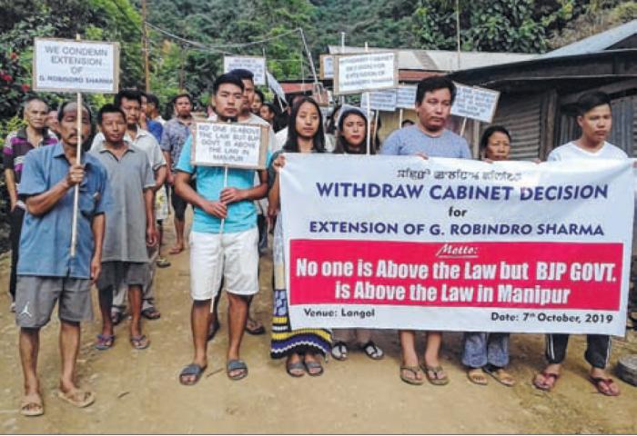 Rally held decrying re-appointment of retired Chief Engineer