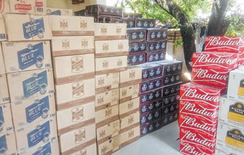 IMFL, beer loaded truck detained