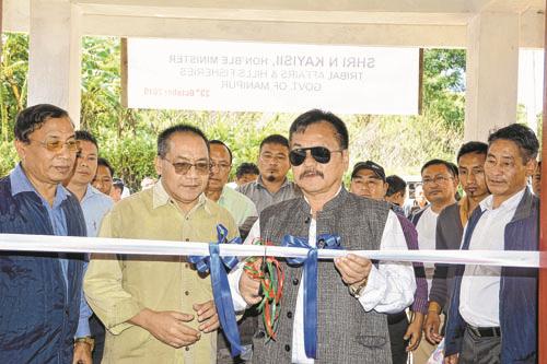 TA & Hills Minister inaugurates three community halls at Senapati