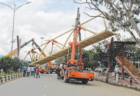 Biswajit assures completion of footbridges before Sangai Fest
