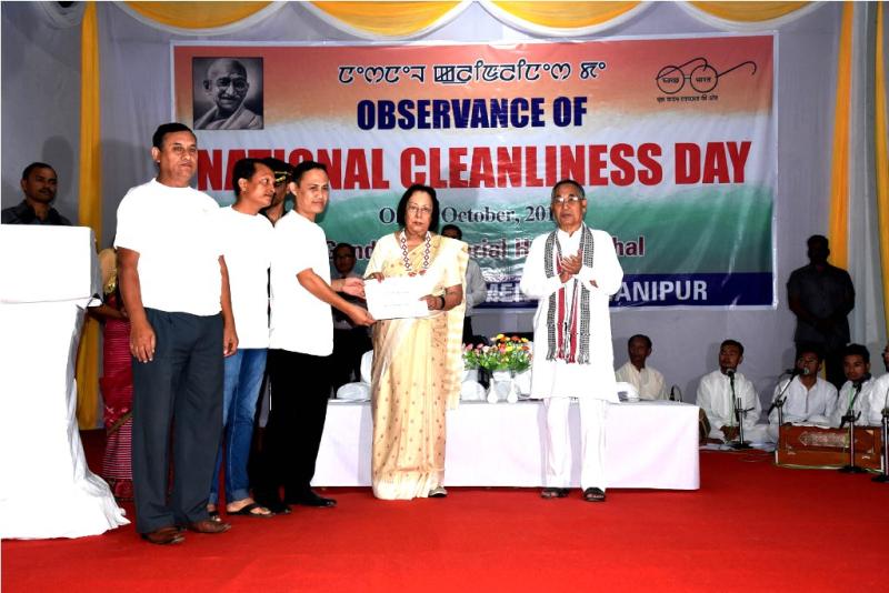 Manipur observes National Cleanliness Day commemorating the birth anniversary of Mahatma Gandhi