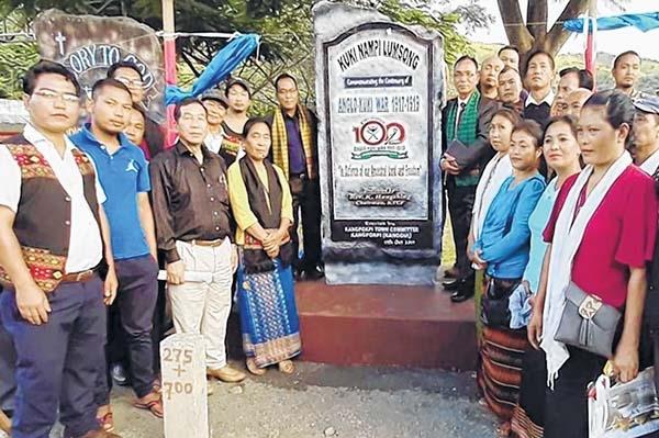  Memorial stone unveiled at C Aisan village in Saikul sub division of Kangpokpi on October 16 2019 