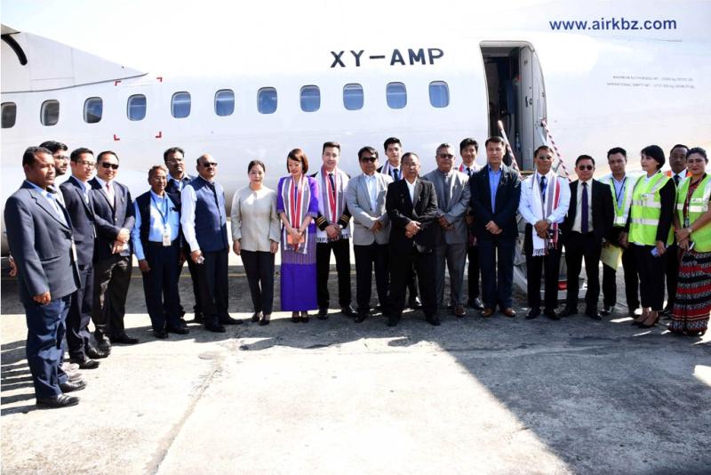 KBZ Airlines' Imphal-Mandalay Flight Service commission