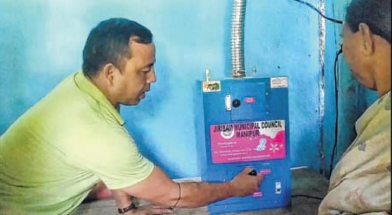 In a first in State, Jiribam gets sanitary napkin vending machines