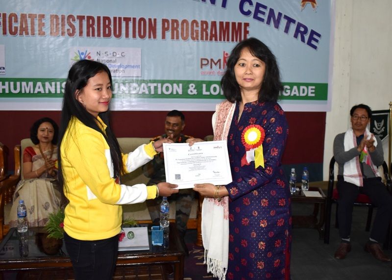 Skill certificates and trade licenses distributed to PMKVY trainees