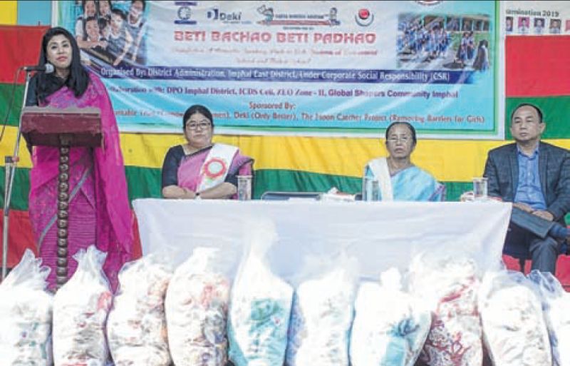 Reusable sanitary pads distributed to school children