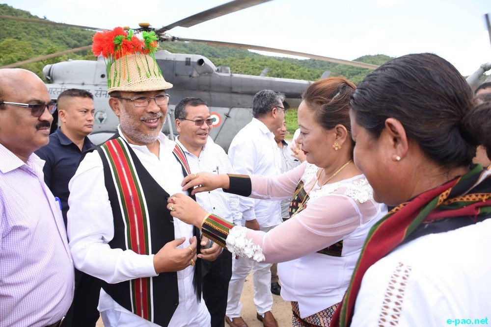  Chief Minister N Biren Singh inaugurated Behiang Police station at Singhat (CCpur Dist) at Indo-Myanmar Border :: June 24 2019 