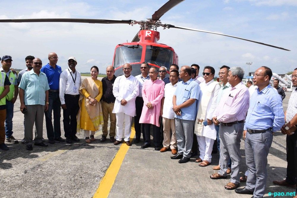 Re-Launching ceremony of Manipur Heli Service at International Airport Imphal :: 21st August 2019