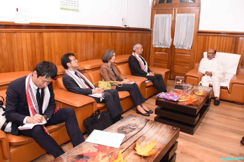Ambassador of Japan to India, Kenji Hiramatsu meet with CM Manipur, N Biren Singh at CM Office, Imphal :: 21 June 2019