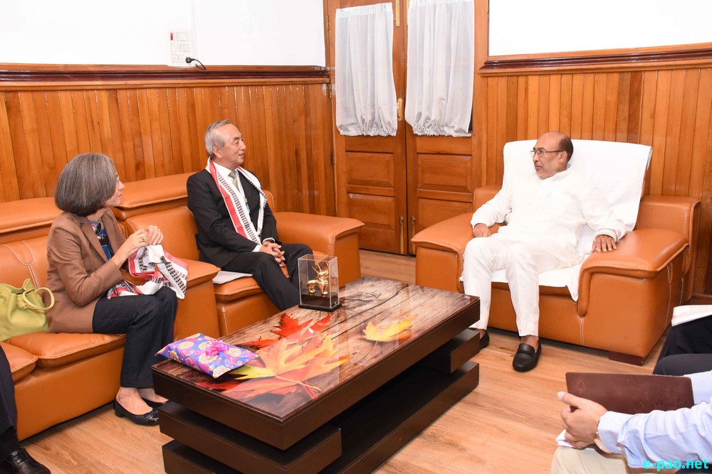 Ambassador of Japan to India, Kenji Hiramatsu meet with CM Manipur, N Biren Singh at CM Office, Imphal :: 21 June 2019